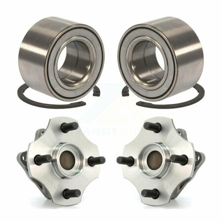 KUGEL Front Rear Wheel Bearing And Hub Assembly Kit For 2000-2005 Toyota Echo Non-ABS K70-101581